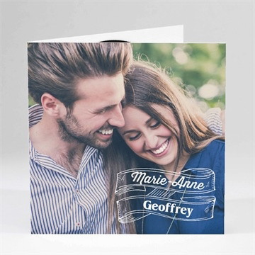 Faire-part mariage la mélodie du bonheur