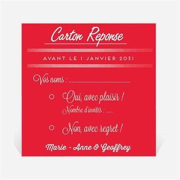 Carton réponse mariage la mélodie du bonheur