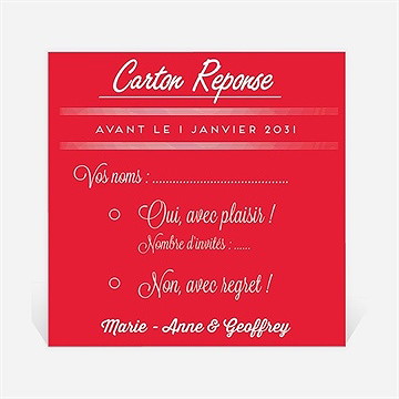 Carton réponse mariage la mélodie du bonheur