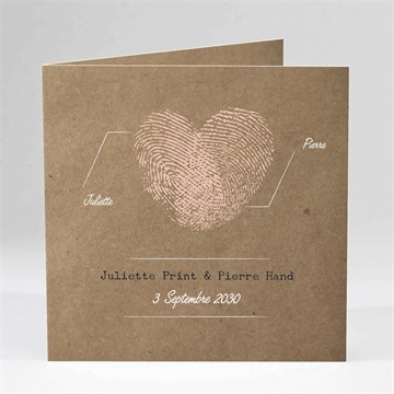 Carte pliée - carré