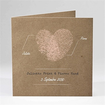 Faire-part mariage nos empreintes