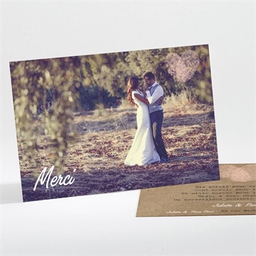 Remerciement mariage nos empreintes photomaton