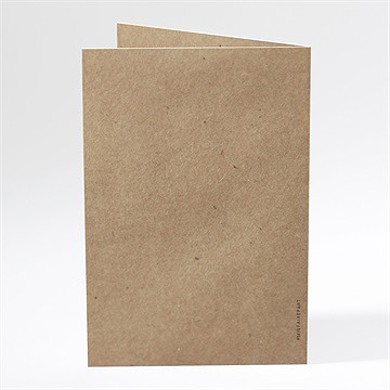 Menu mariage nos empreintes - Dos du menu