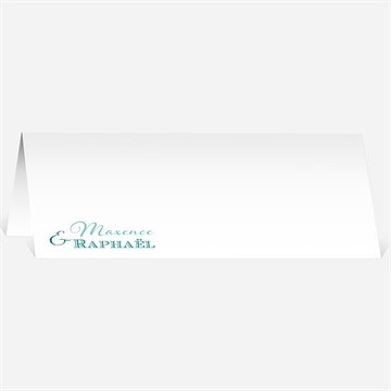 Marque-place mariage jeu de typographies