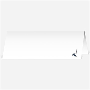 Marque-place mariage jeu de typographies - Dos du marque-place