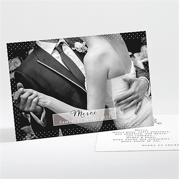 Remerciement mariage retro original