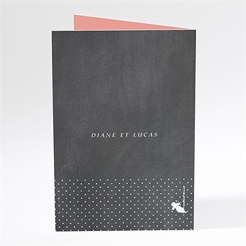 Menu mariage retro original - Dos du menu