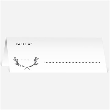 Marque-place mariage retro original