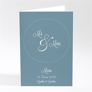 Menu mariage mr & mme