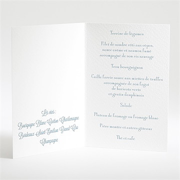 Menu mariage mr & mme - Menu ouvert