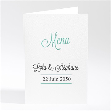 Menu mariage pour une annonce originale