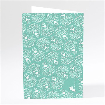 Menu mariage pour une annonce originale - Dos du menu