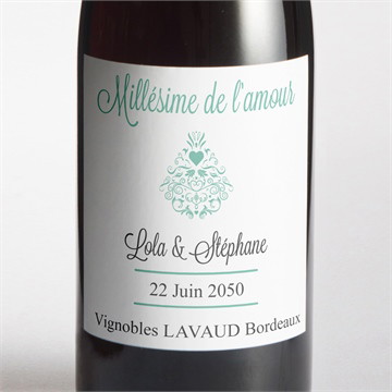 Etiquette de bouteille mariage pour une annonce originale