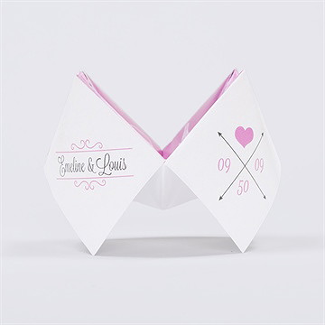 Faire-part mariage multi facettes - Côté gauche