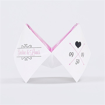 Faire-part mariage multi facettes - Côté droit