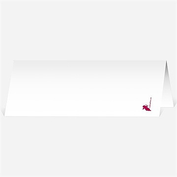 Marque-place mariage un air de vacances - Dos du marque-place