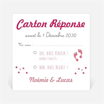 Carton réponse mariage un air de vacances