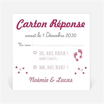 Carton réponse mariage un air de vacances