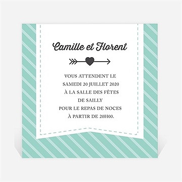 Carton d'invitation mariage coeurs roses photo