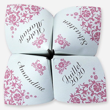 Faire-part mariage motifs baroques