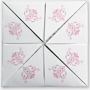 Faire-part mariage motifs baroques - Vue intérieure