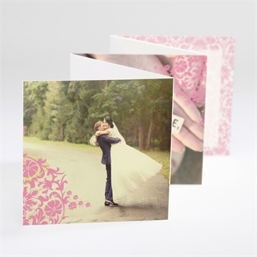 Remerciement mariage motifs baroques