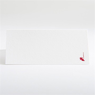 Marque-place mariage papillons en coeur - Dos du marque-place