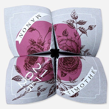 Faire-part mariage gravure originale tendance