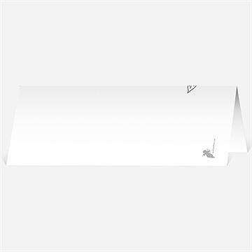 Marque-place mariage gravure originale tendance - Dos du marque-place