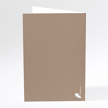 Menu mariage le cerf - Dos du menu