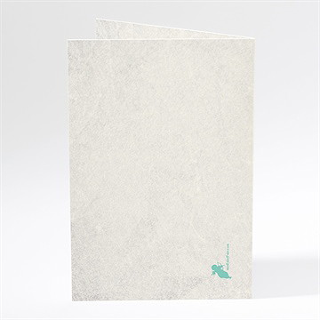 Menu mariage papillon original - Dos du menu