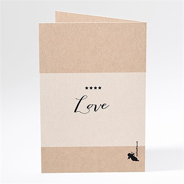 Menu mariage notre mélodie - Dos du menu