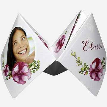 Faire-part mariage belle romance - Vue de côté 1