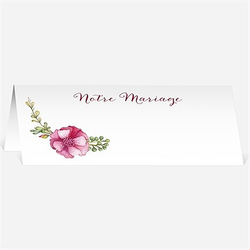 Marque-place mariage belle romance