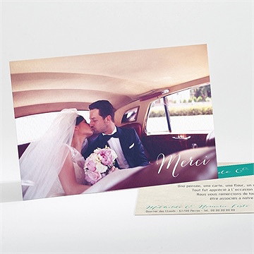 Remerciement mariage mongolfiere vintage