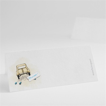 Marque-place mariage la 2cv du bonheur