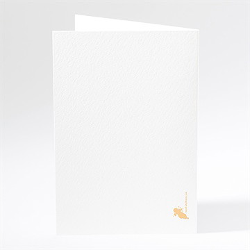 Menu mariage avec fanions - Dos du menu