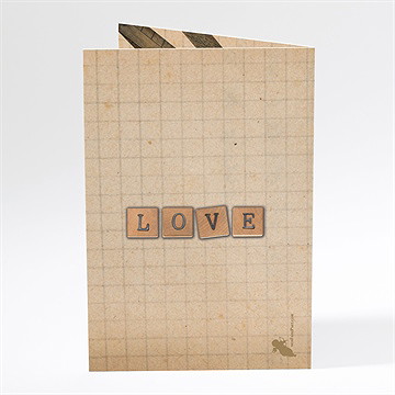 Menu mariage a la craie a jamais - Dos du menu