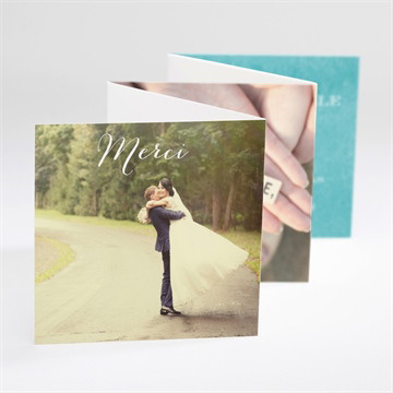 Remerciement mariage touche d'aquarelle