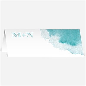 Marque-place mariage touche d'aquarelle