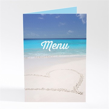 Menu mariage sur le sable