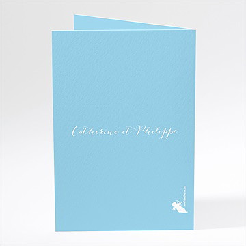 Menu mariage sur le sable - Dos du menu