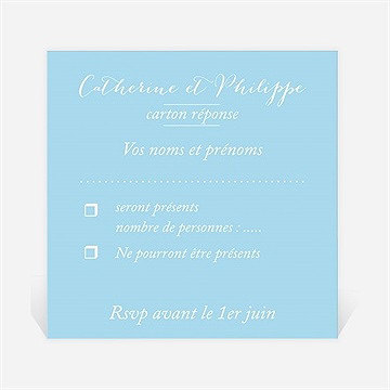 Carton réponse mariage sur le sable