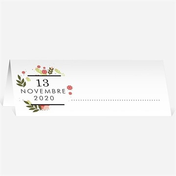 Marque-place mariage esprit campagne chic