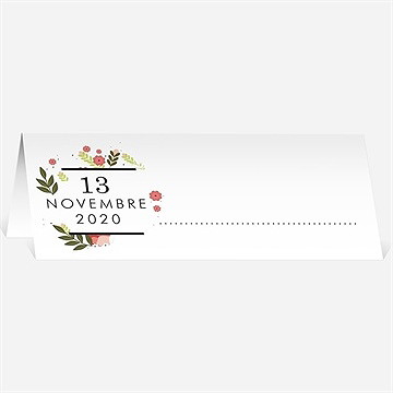 Marque-place mariage esprit campagne chic