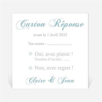 Carton réponse mariage l'élégance en photos