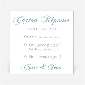 Carton réponse mariage l'élégance en photos