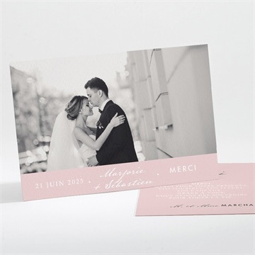 Remerciement mariage annonce classique