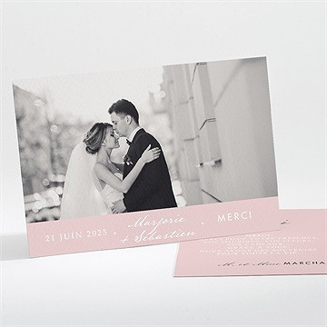 Remerciement mariage annonce classique