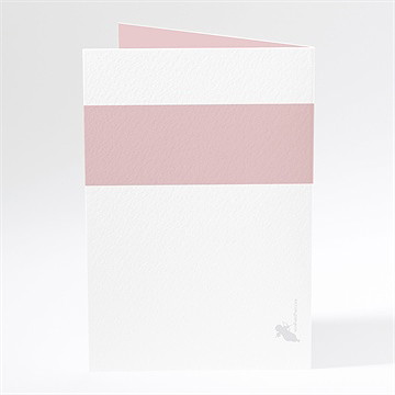 Menu mariage annonce classique - Dos du menu